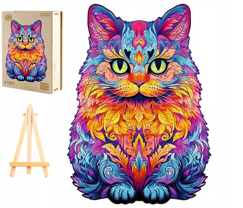 280pc wooden jigsaw puzzle cat - jigsaw,
