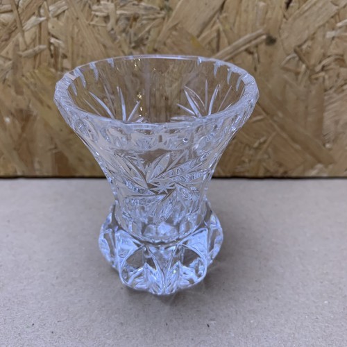 Vintage crystal small thistle - crystal,