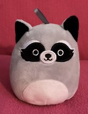 Squishmallows Rocky The Raccoon Grey Soft Plush Toy 4” Kellytoy