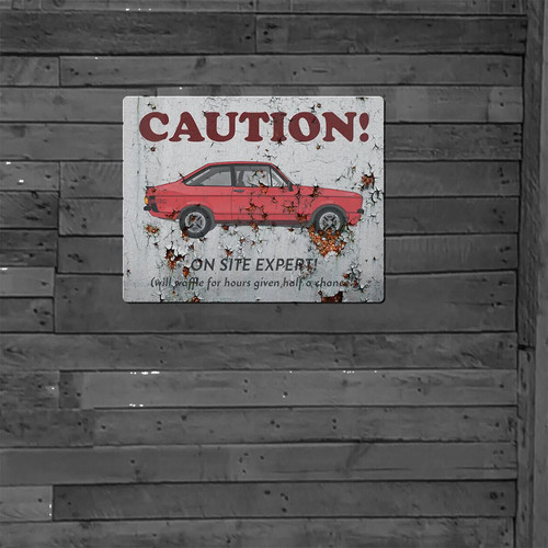 Man cave metal sign pub - cave,