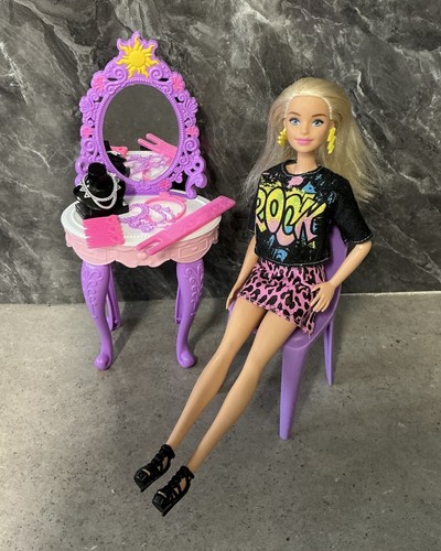 Barbie doll with - doll, chair
