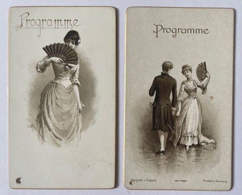 Pair victorian carte de - victorian,