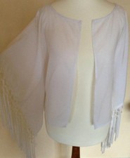 Brand NEW LOOK WHITE FRINGED