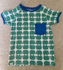 Scandi Alba Albababy Simon Green T-Shirt Size 128 / Age 8 7-8 / 8-9 Organic