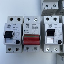 MK RCD main switch 63a Amp 80a 30mA 100a Double Pole Sentry 5760S 5780s 5500s