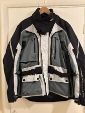 IXS Patrol Textile Motorcycle Jacket, Size L,in grey and black.
