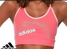 Adidas Junior Girls Bra T Shirt Fitness Sport Beach Crop Top