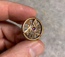 Antique 1880s bicycle bike pin - antique,