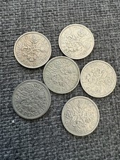 Sixpence coins job lot - coins,