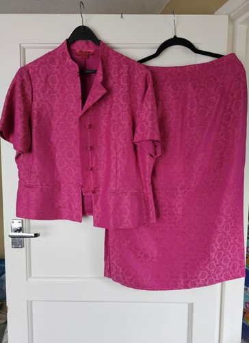 Monsoon pink paisley jacquard - paisley,