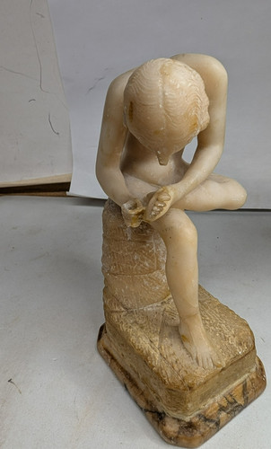 Boy with thorn alabaster - ",