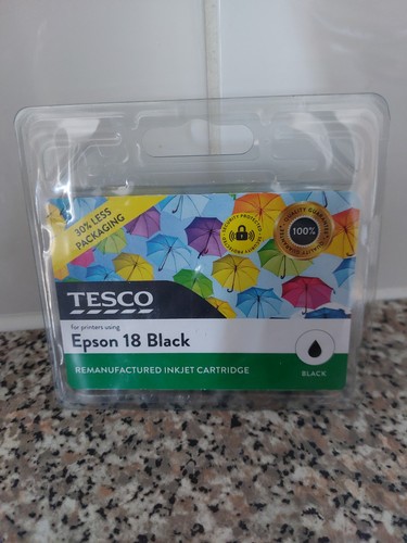 Tesco black ink cartridge - cartridge, e18