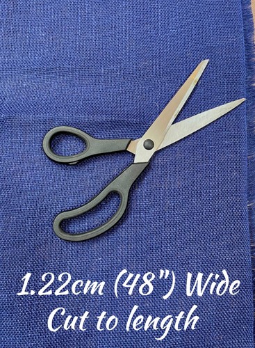 Blue hessian fabric - hessian, jute