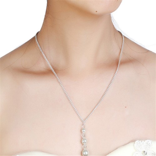 Bride crystal pearl - bride, pendant