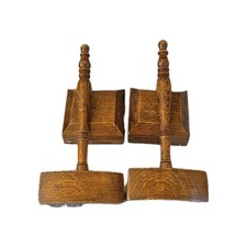 MASONIC FREEMASON LARGE  GAVEL & BLOCKs Matching Pair 1940s 