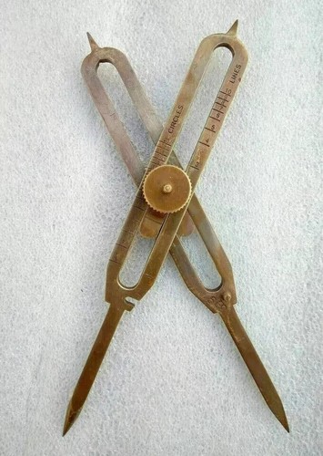 Brass drafting tool - brass,