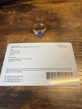 18ct gold tanzanite and