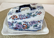 Imari Style Butter Dish Hand