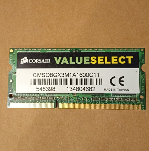Corsair 8gb ddr3 1600 laptop - 8gb,
