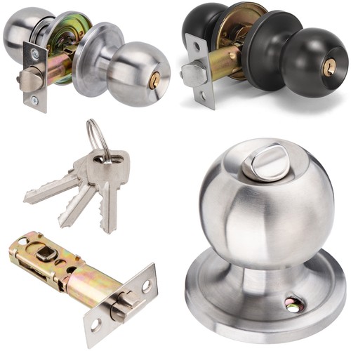 Round door knob - knob, lock
