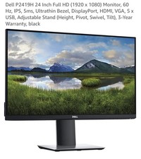 Dell P2419H 24" Full HD Flat
