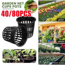 Net Pots 2 Inch Hydroponic Pots 40/80pcs Net Cup Pots Hydroponic Plant Label