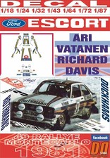 DECAL FORD ESCORT RS 1800 MK