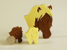 4+1 Horse Pony Chocolate Slab Bar Mold Silicone Bakeware Mould Candy Gift Craft