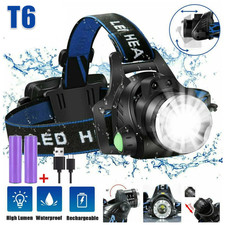 NEW T6 Headlamp 350000LM LED