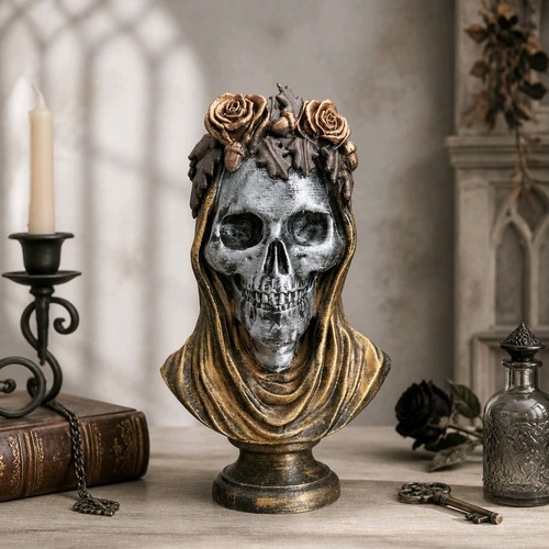 Autumn skull veil gothic - autumn, in
