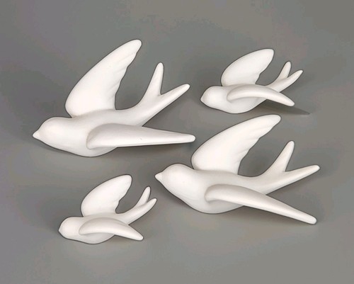 Set flying birds sparrows - of, 4