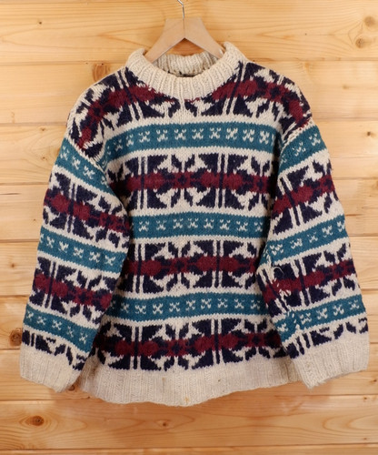Vintage wool aztec cowichan - wool,