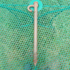 8 Military Surplus Large Tubular Tent Pegs With Hook – 18in / 457mm Long