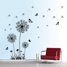 Dandelion Wall Decals Flying