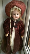 Superb 20" Simon & Halbig marked 1079 DEP Bisque-Head Antique Doll circa 1892