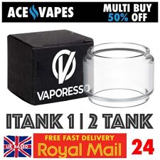 VAPORESSO iTANK 1 | 2 Bulb Bubble Fatboy Pyrex Glass Tubes UK TPD - x1/x3 i tank