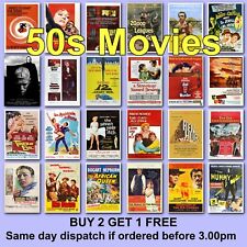 Poster Vintage Movie Posters 1950s 50s Film Poster Films HD Borderless Printing