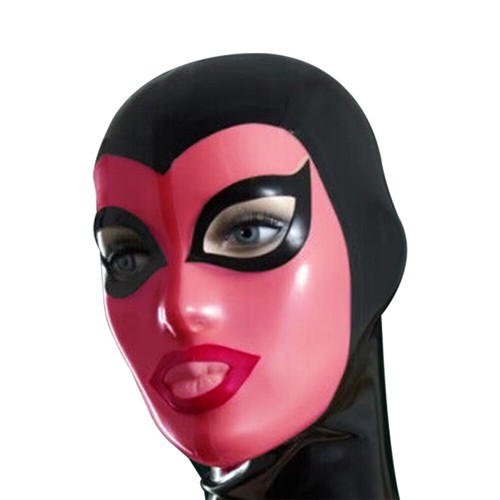 Latex hood maid rubber mask - uk,