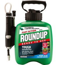 Roundup 2.5L Tough Weedkiller Weed Control Ready to Use Spray Fast & Effective