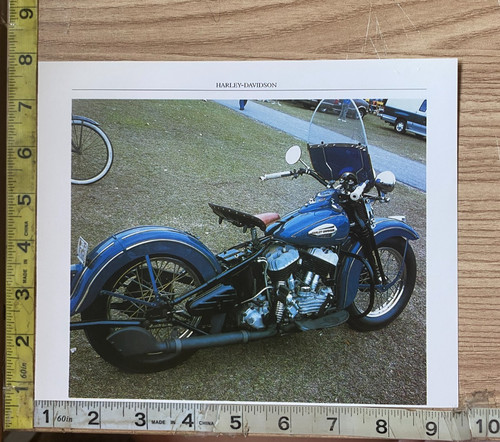 Harley davidson flathead - harley, blue