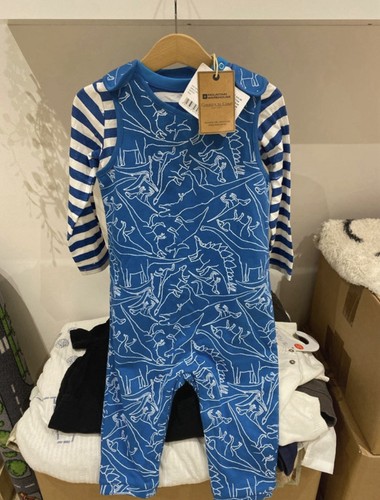 Boys dinosaur dungarees age - dinosaur,