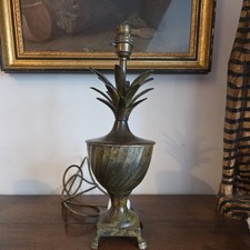 vintage Brass Lamp pineapple