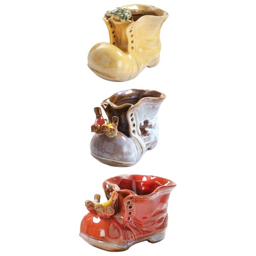 Flower holding boot - vase, in