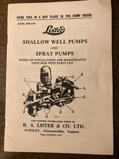 Vintage Lister Shallow Well &