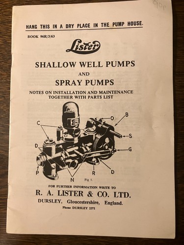 Vintage lister shallow well - vintage, &