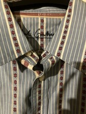 Robert Graham Men's Long Sleeve Shirt Striped Pattern, 100% Cotton, XXL
