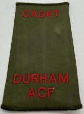 British Military Olive Green Durham Army Cadet Force ACF Rank Slide