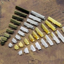 100Pcs Ribbon Crimp End Clip