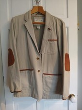 Stunning Orvis Zambezi 100% Cotton Jacket -Leather Elbow Patches & Trim - 40R