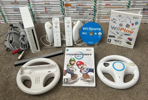 Nintendo wii console - wii, mario
